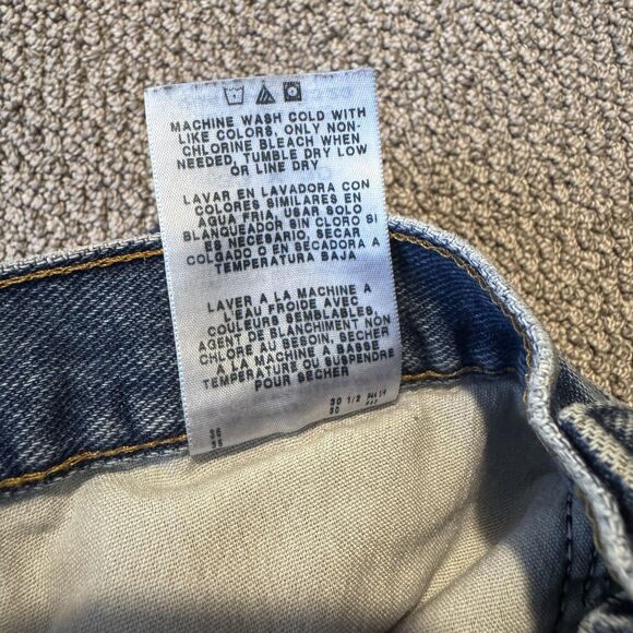 Wrangler Jeans Mens 33x30 Blue Denim Relaxed Straight Fit 100% Cotton Workwear - Picture 9 of 9